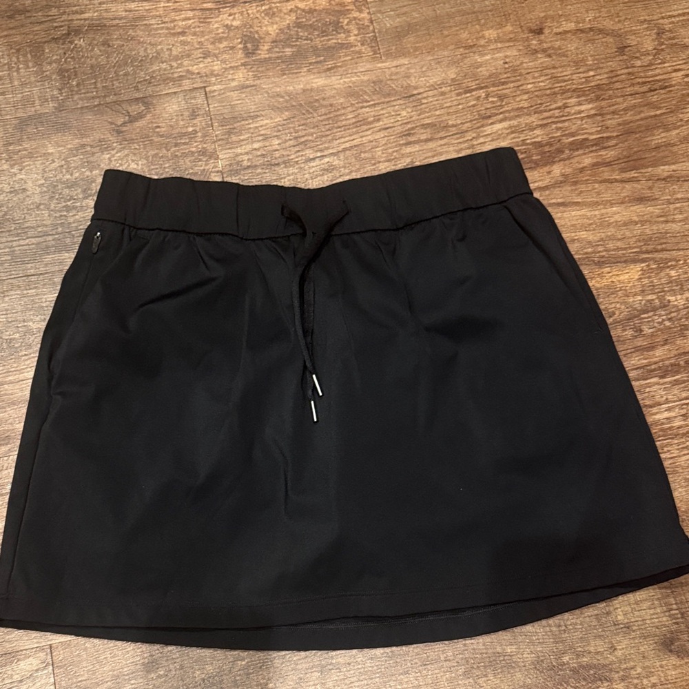 CRZ YOGA Black Active Skort with Drawstring